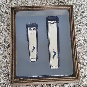 Tommy Bahama Nail Clipper Set Brand New 2 Piece Stainless Steel